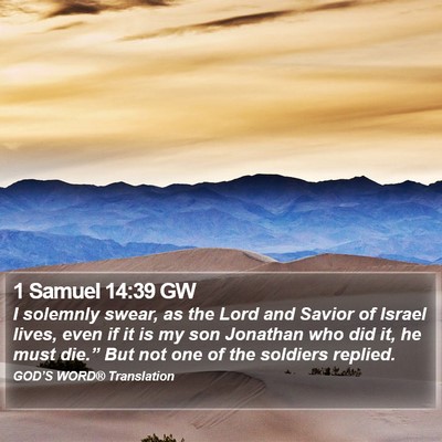 1 Samuel 14:39 GW Bible Verse Image