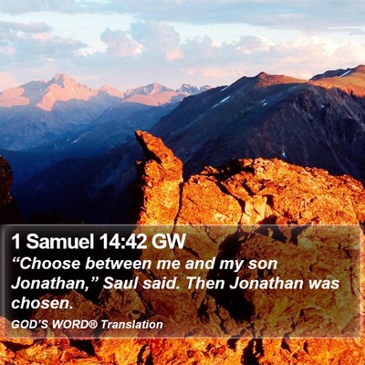 1 Samuel 14:42 GW Bible Verse Image