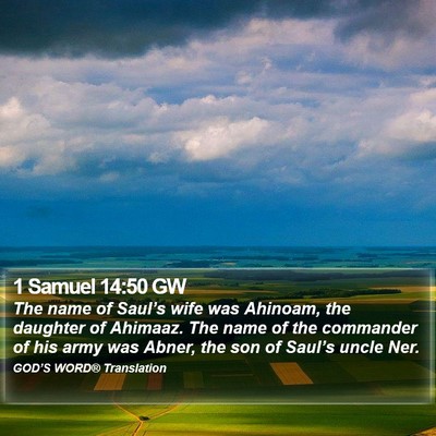 1 Samuel 14:50 GW Bible Verse Image