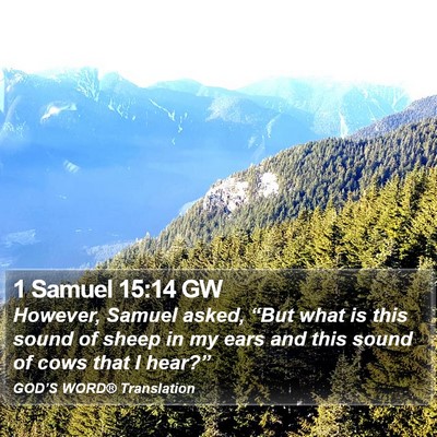 1 Samuel 15:14 GW Bible Verse Image