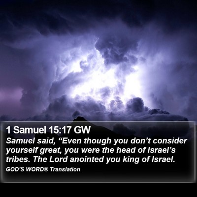 1 Samuel 15:17 GW Bible Verse Image