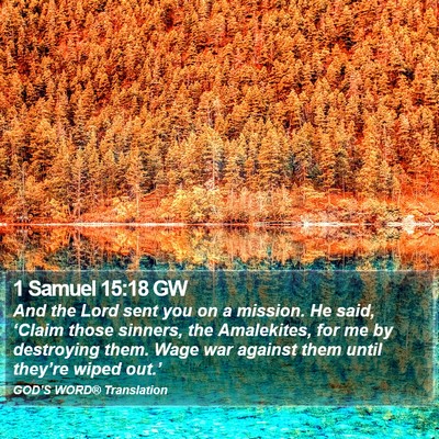 1 Samuel 15:18 GW Bible Verse Image