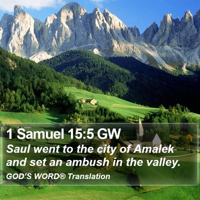1 Samuel 15:5 GW Bible Verse Image