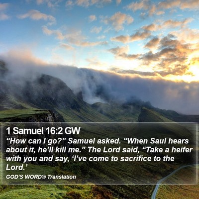 1 Samuel 16:2 GW Bible Verse Image