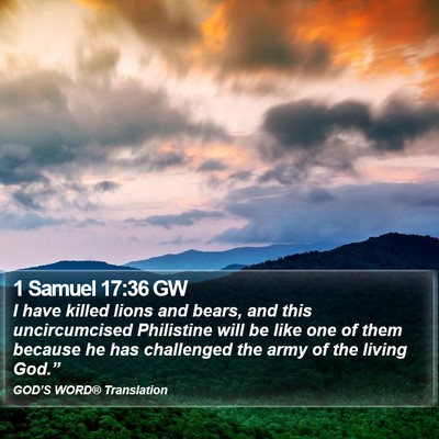 1 Samuel 17:36 GW Bible Verse Image