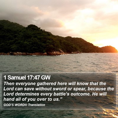 1 Samuel 17:47 GW Bible Verse Image