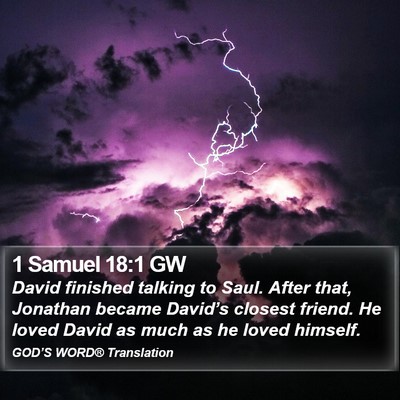 1 Samuel 18:1 GW Bible Verse Image