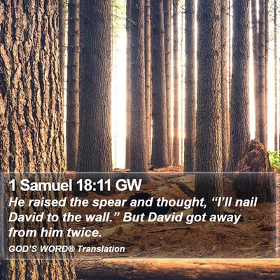 1 Samuel 18:11 GW Bible Verse Image