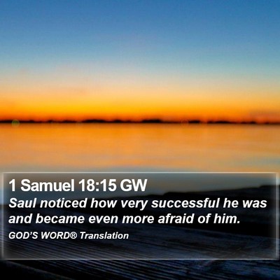1 Samuel 18:15 GW Bible Verse Image
