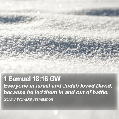 1 Samuel 18:16 GW Bible Verse Image