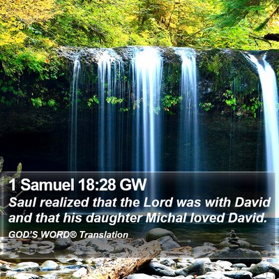 1 Samuel 18:28 GW Bible Verse Image