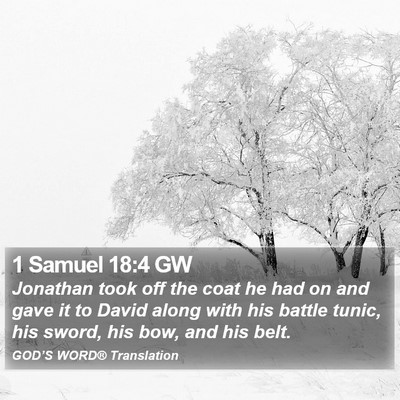 1 Samuel 18:4 GW Bible Verse Image