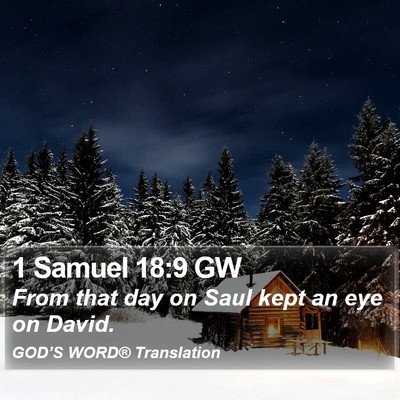 1 Samuel 18:9 GW Bible Verse Image