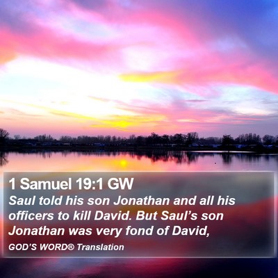 1 Samuel 19:1 GW Bible Verse Image