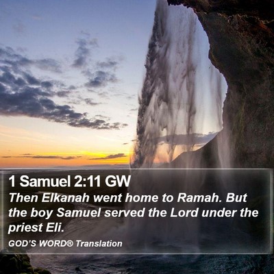 1 Samuel 2:11 GW Bible Verse Image