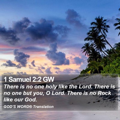 1 Samuel 2:2 GW Bible Verse Image