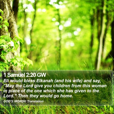 1 Samuel 2:20 GW Bible Verse Image