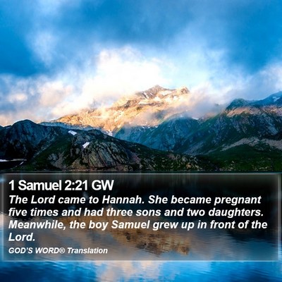 1 Samuel 2:21 GW Bible Verse Image