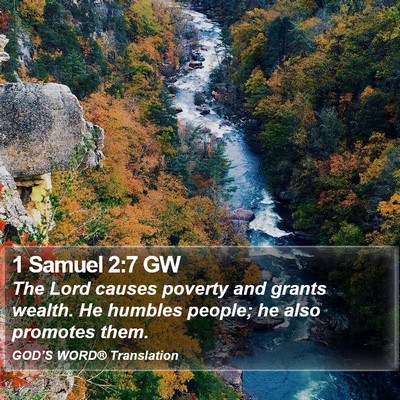 1 Samuel 2:7 GW Bible Verse Image