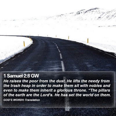 1 Samuel 2:8 GW Bible Verse Image