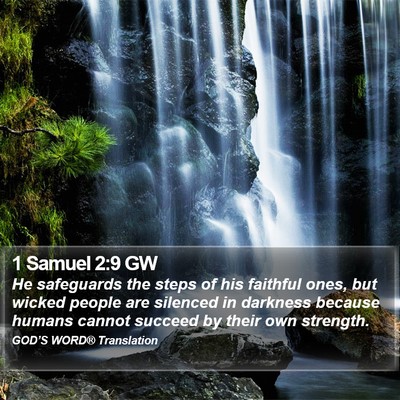 1 Samuel 2:9 GW Bible Verse Image