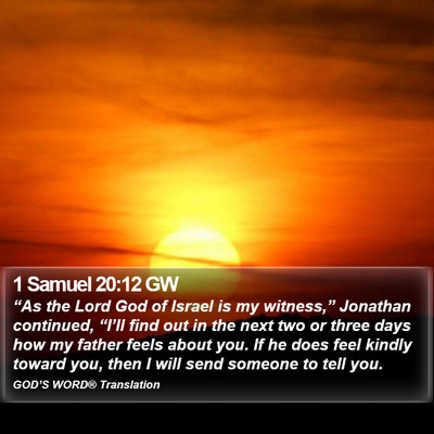 1 Samuel 20:12 GW Bible Verse Image