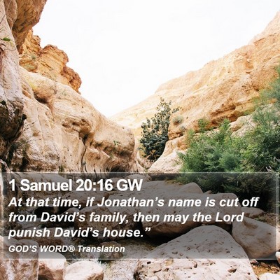 1 Samuel 20:16 GW Bible Verse Image