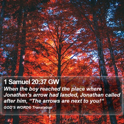 1 Samuel 20:37 GW Bible Verse Image
