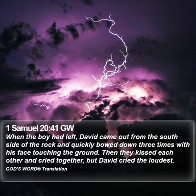 1 Samuel 20:41 GW Bible Verse Image