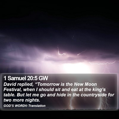 1 Samuel 20:5 GW Bible Verse Image