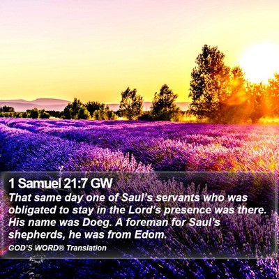 1 Samuel 21:7 GW Bible Verse Image