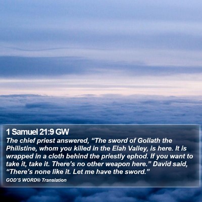 1 Samuel 21:9 GW Bible Verse Image
