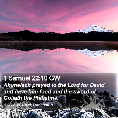1 Samuel 22:10 GW Bible Verse Image