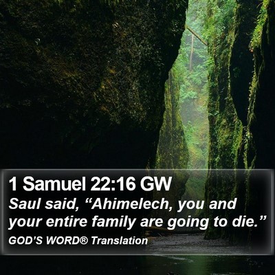 1 Samuel 22:16 GW Bible Verse Image