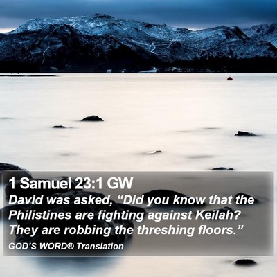 1 Samuel 23:1 GW Bible Verse Image