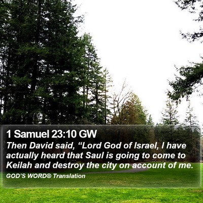 1 Samuel 23:10 GW Bible Verse Image