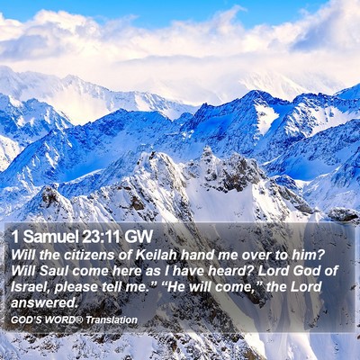 1 Samuel 23:11 GW Bible Verse Image