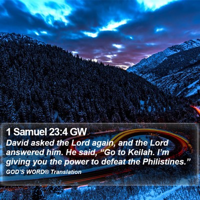 1 Samuel 23:4 GW Bible Verse Image