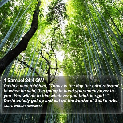 1 Samuel 24:4 GW Bible Verse Image