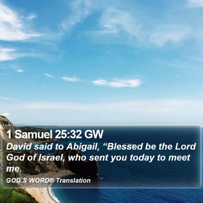 1 Samuel 25:32 GW Bible Verse Image