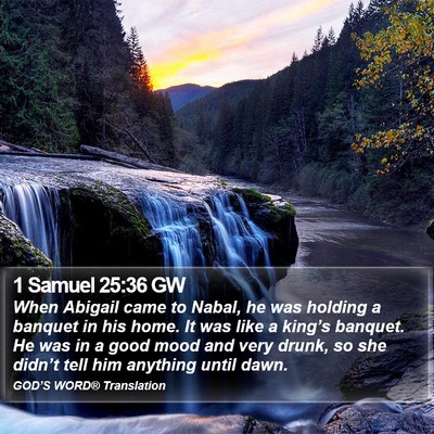 1 Samuel 25:36 GW Bible Verse Image