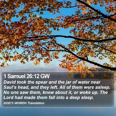 1 Samuel 26:12 GW Bible Verse Image