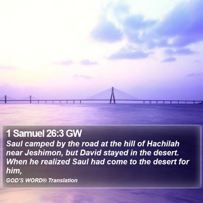 1 Samuel 26:3 GW Bible Verse Image