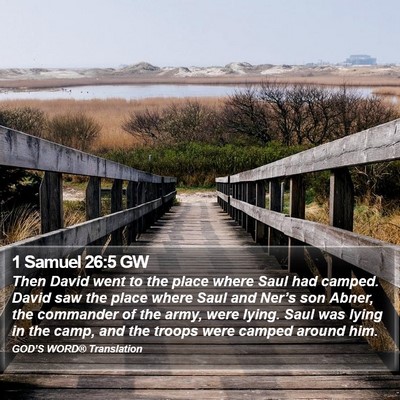 1 Samuel 26:5 GW Bible Verse Image