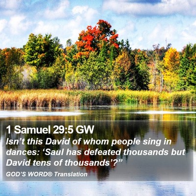 1 Samuel 29:5 GW Bible Verse Image