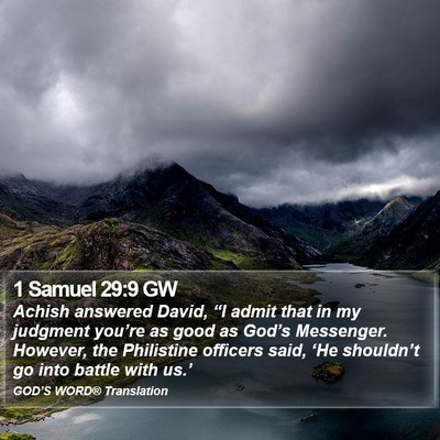 1 Samuel 29:9 GW Bible Verse Image