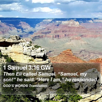 1 Samuel 3:16 GW Bible Verse Image