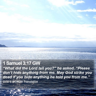 1 Samuel 3:17 GW Bible Verse Image