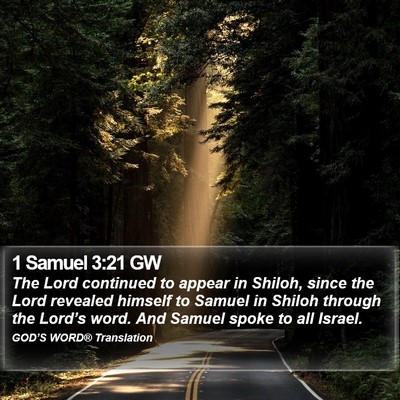 1 Samuel 3:21 GW Bible Verse Image
