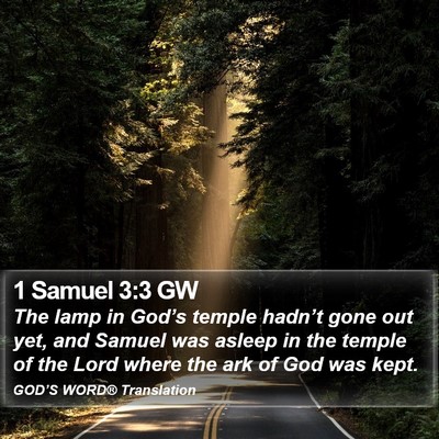 1 Samuel 3:3 GW Bible Verse Image